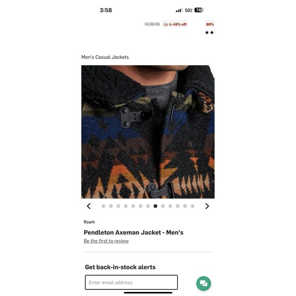 NWT $450 Roark x Pendleton Axeman Southwest Aztec Wool Jacket Coat M New. - Picture 4 of 16